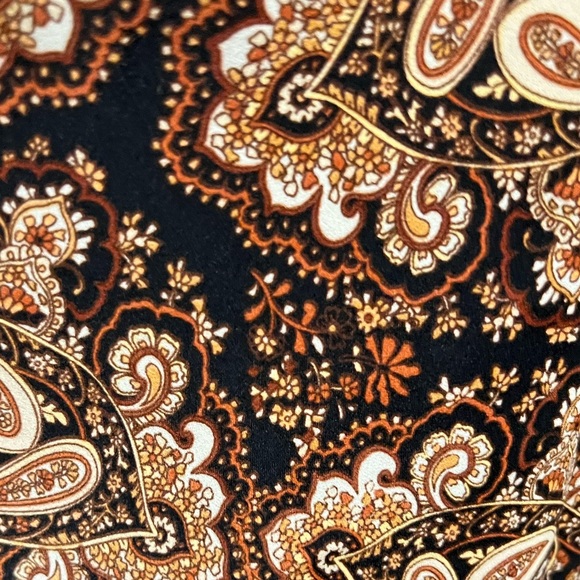 NILI LOTAN Target Brown Paisley Print Slip Dress with Side Slits Size M - Picture 6 of 9